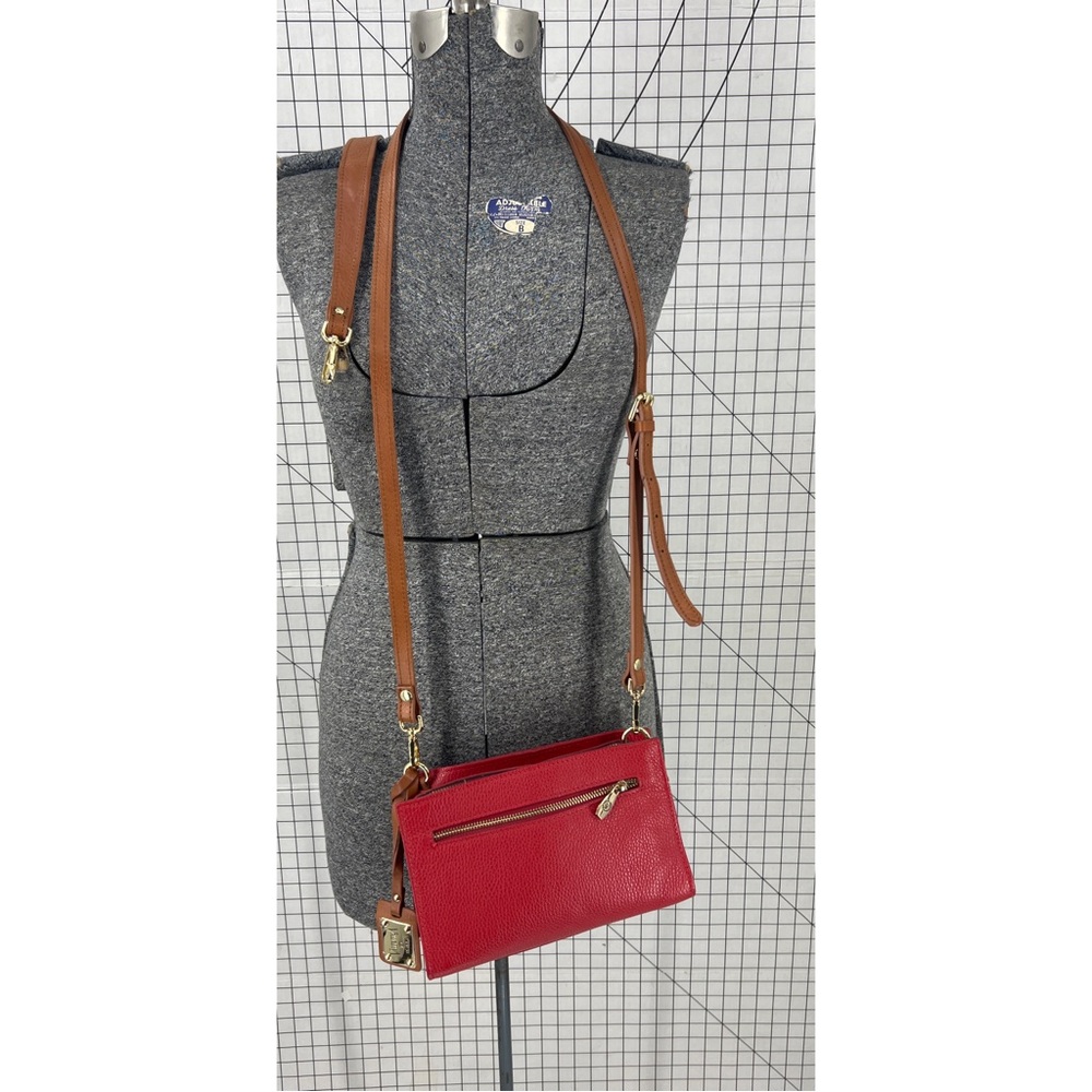 Valentina red leather Crossbody/shoulder purse